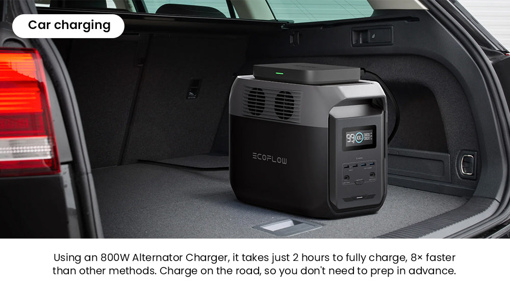 Prenosná elektráreň EcoFlow DELTA 3 1500, 1536Wh LFP batéria, 1800W solárny generátor, 15 zásuviek, <15ms UPS, rozširuje sa na 5,5 kWh, ovládanie cez aplikáciu, ochrana IP65, 1,5h rýchlonabíjanie, pre zálohu domácnosti, vonkajšie kempovanie a karavány, čierna