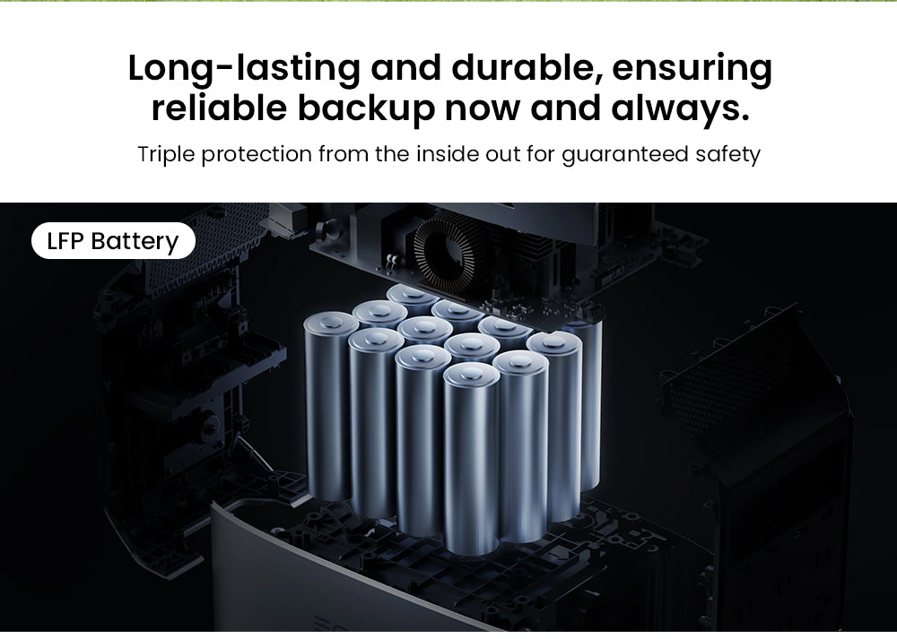 Prenosná elektráreň EcoFlow DELTA 3 Plus, 1024Wh LFP batéria, 1800W solárny generátor, 13 zásuviek, UPS <10ms a hluk <30dB, rozširuje sa na 5kWh, ovládanie cez aplikáciu, ochrana IP65, 56min rýchle nabíjanie, pre záložné napájanie domácnosti, vonkajšie kempovanie a karavány.