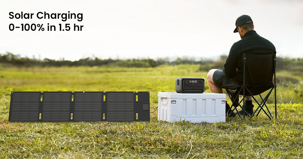 Prenosná elektráreň EcoFlow RIVER 3 Plus, 286Wh LiFePO4 batéria, 600W až 1200W AC výstup, 7 zásuviek, UPS <10ms a hluk <30dB, rozširuje sa na 858Wh, ovládanie cez aplikáciu, 1hodinové rýchlonabíjanie, solárny generátor pre vonkajšie kempovanie/karavány/domácnosť.