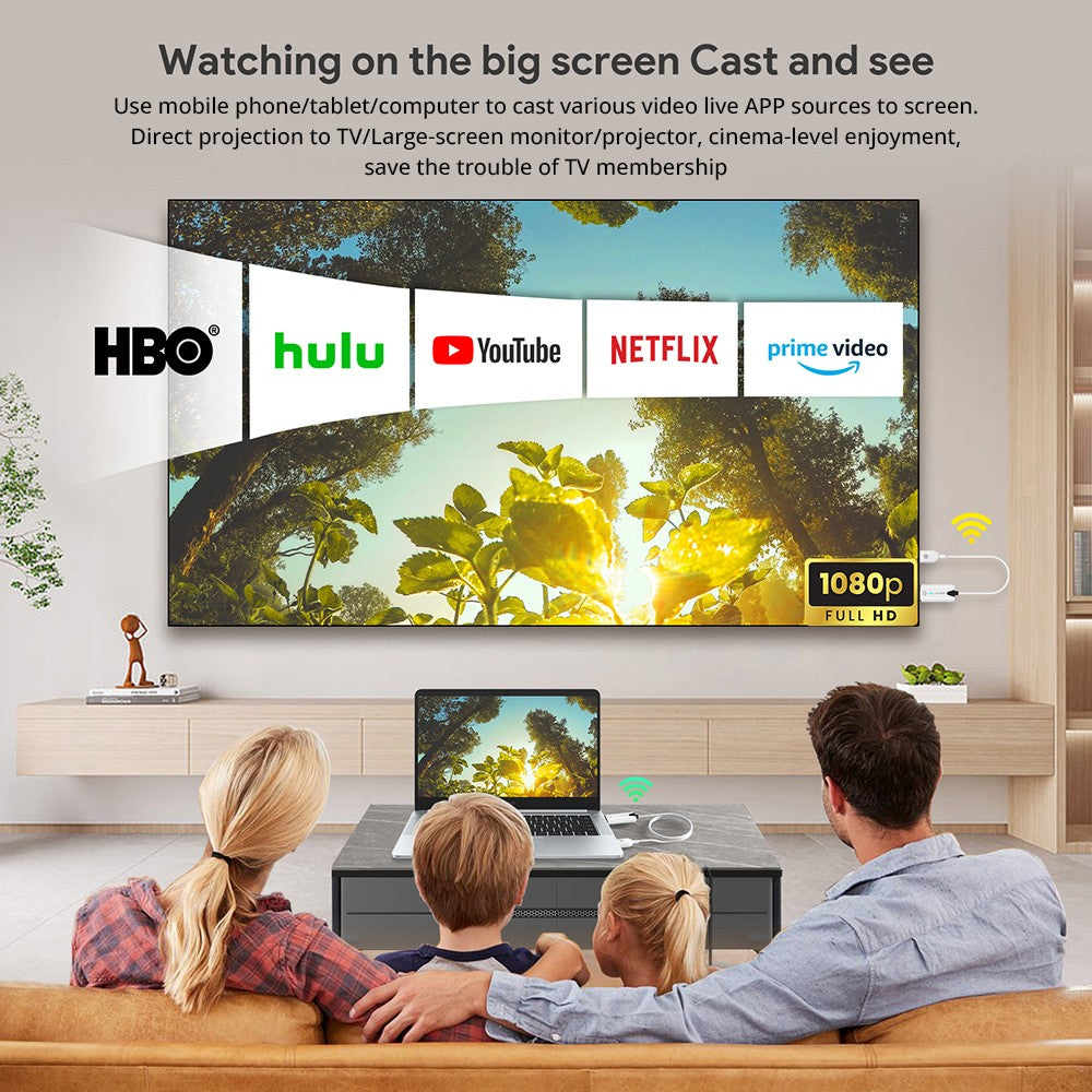 Bezdrôtový HDMI vysielač a prijímač EDUP EH-WD9906, Plug & Play, zrkadlenie a rozšírenie obrazovky, dosah 30 m, 1 prijímač na 8 vysielačov