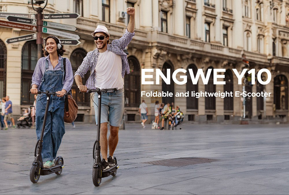 Elektromobilný skúter ENGWE Y10, 10*3,0 palcové pneumatiky, 36V 350W motor, 25 km/h rýchlosť, 13Ah batéria, 65 km dojazd.