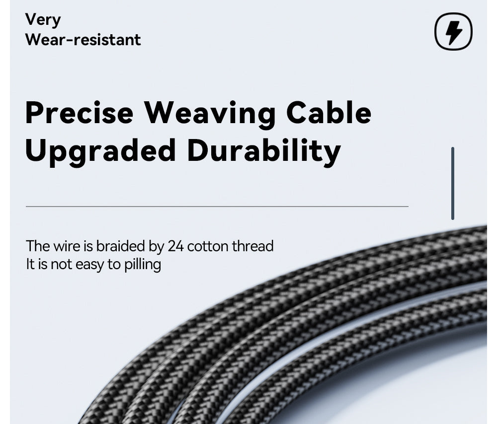 Nabíjací kábel ESSAGER 100W 7A USB-A na Type-C, s digitálnym displejom, USB2.0 480Mbps, s suchým zipsom, protokol QC.