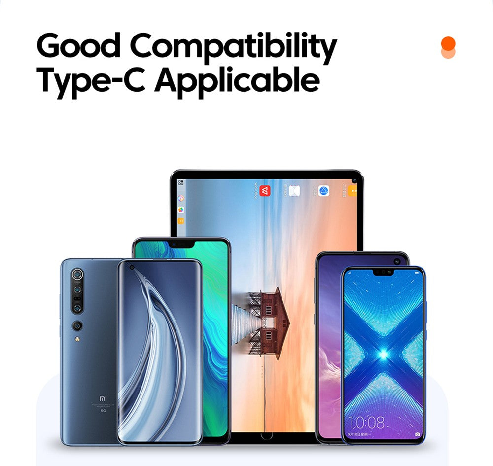 ESSAGER 100W dátový kábel Type-C na Type-C, PD rýchlonabíjanie, prenosová rýchlosť 480 Mbps, pre MacBook / tablet / mobilný telefón Huawei Samsung - 1m kábel