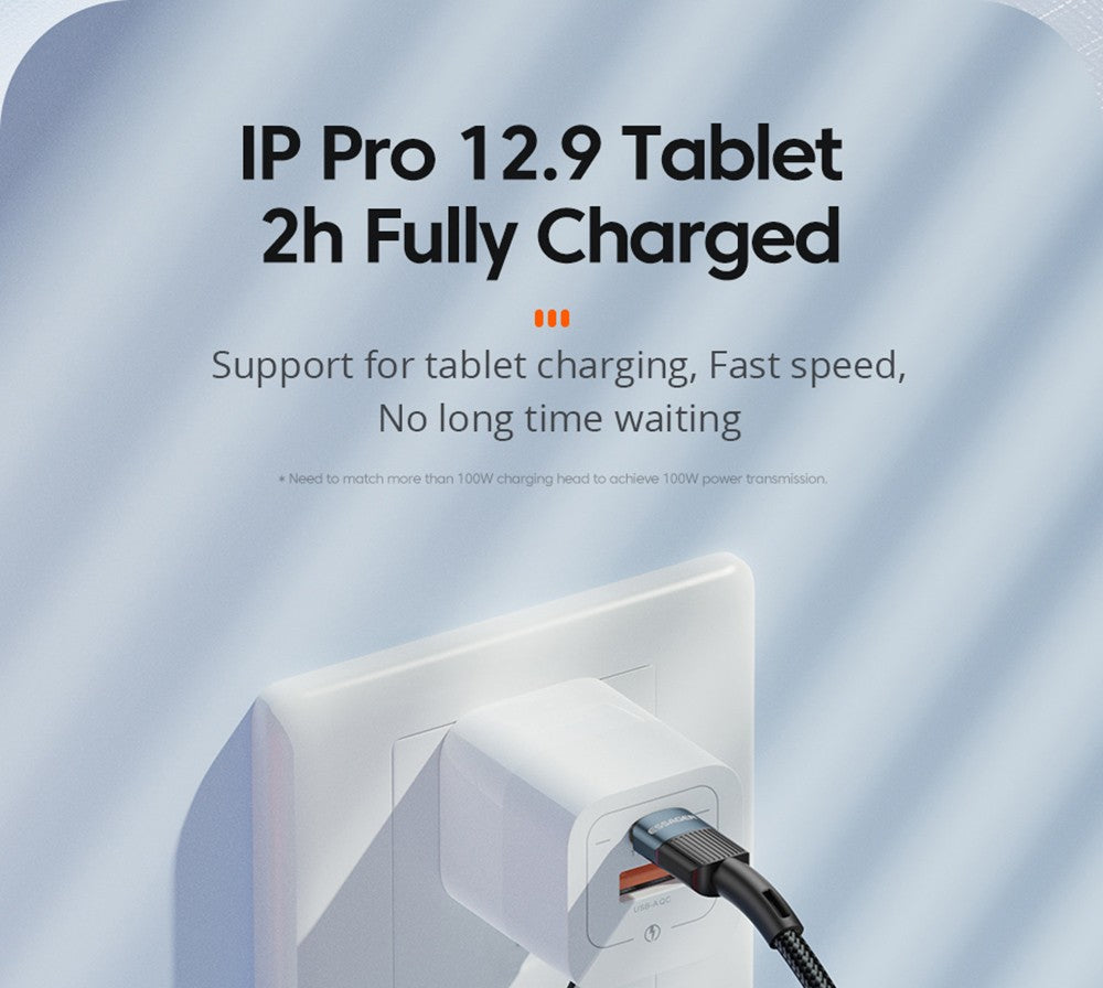 ESSAGER 100W dátový kábel Type-C na Type-C, PD rýchlonabíjanie, prenosová rýchlosť 480 Mbps, pre MacBook / tablet / mobilný telefón Huawei Samsung - 1m kábel