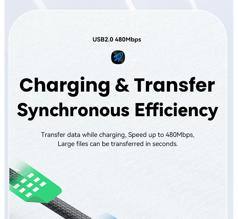 Nabíjací kábel ESSAGER 240W 5A Type-C na Type-C, USB 2.0 480 Mb/s, magnetické pripevnenie, flexibilné nastavenie, čip E-Marker, 1 m