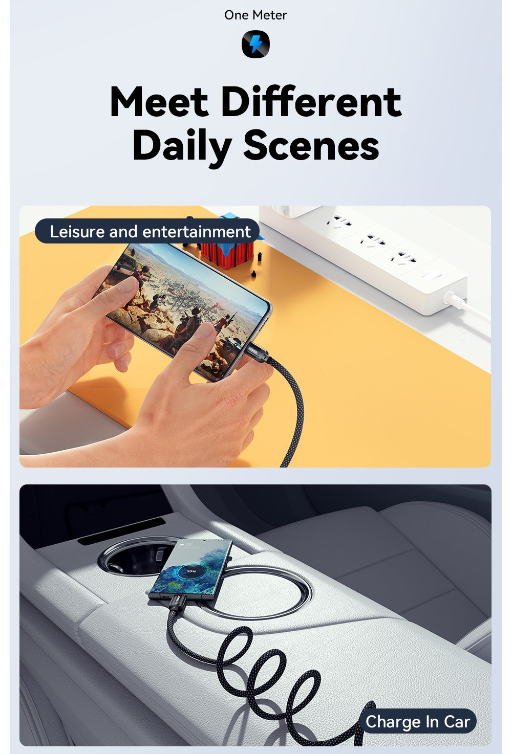 Nabíjací kábel ESSAGER 240W 5A Type-C na Type-C, USB 2.0 480 Mb/s, magnetické pripevnenie, flexibilné nastavenie, čip E-Marker, 1 m