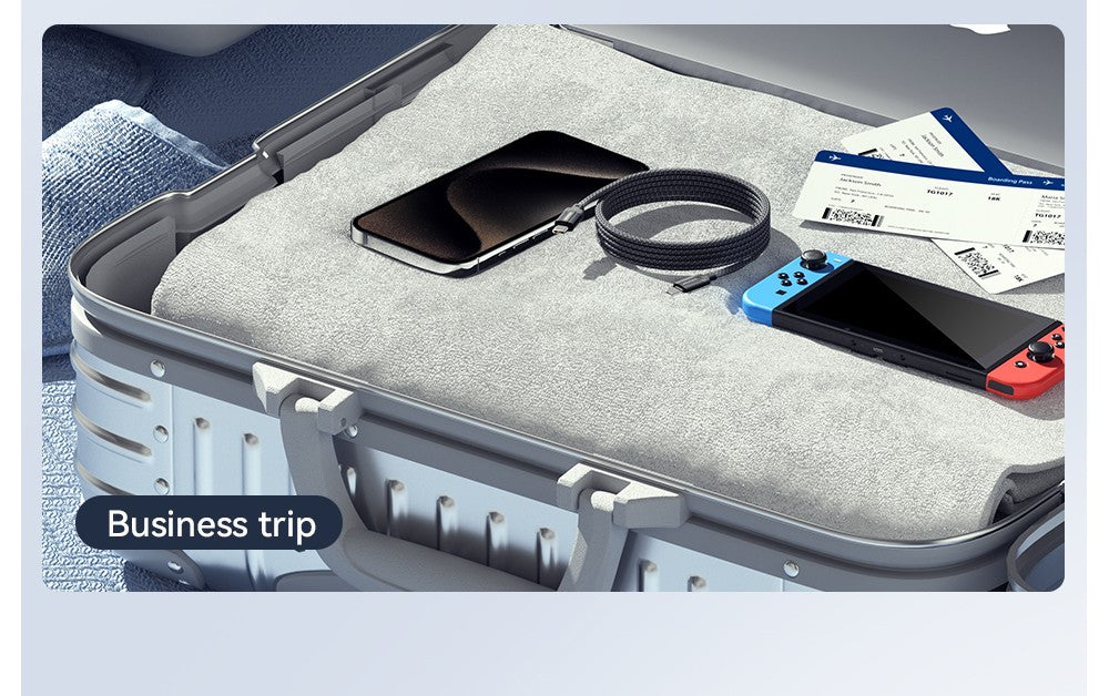 Nabíjací kábel ESSAGER 29W 3A Type-C na Lightning, USB 2.0 480 Mbps, magnetická adsorpcia, flexibilné nastavenie, inteligentný čip, 1 m