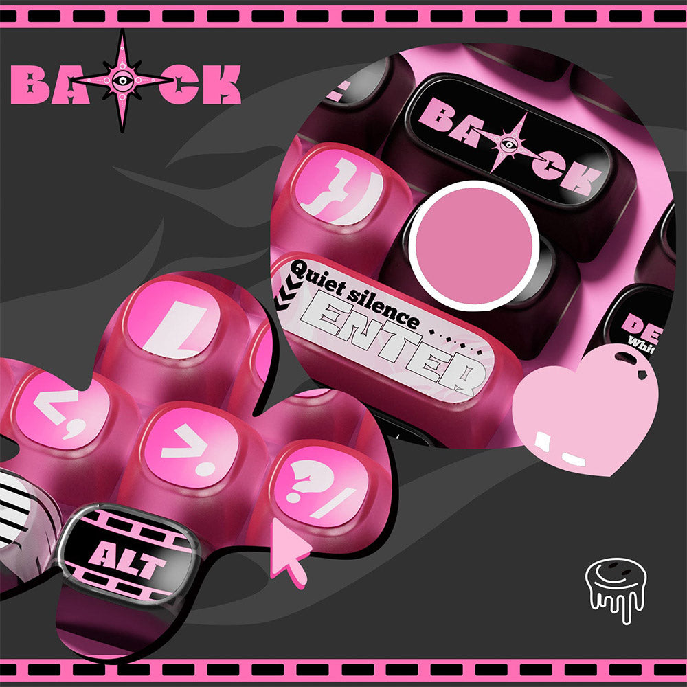 Akko Pink Phantom Keycap Set (139-key)