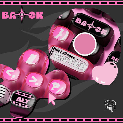 Akko Pink Phantom Keycap Set (139-key)