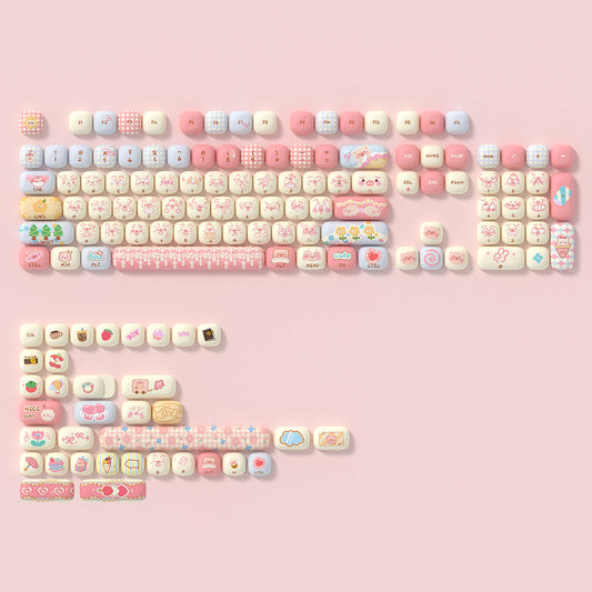Akko Piggy Party MOG Profile Keycap Set (139-key)