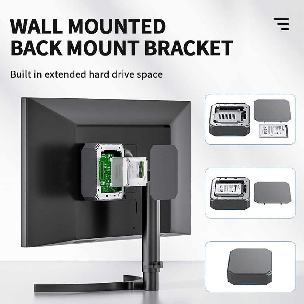 Mini PC FIREBAT AK2 Plus, Intel N100 4 jadier, max. 3,4 GHz, 16 GB RAM, 512 GB SSD, 2× HDMI 2.0 4K 60 Hz, displej na 2 obrazovkách, WiFi 5, Bluetooth 4.2, 2× USB 3.2, 2× USB 2.0, 1× LAN, 1× audio, chladiaci ventilátor – EU zástrčka