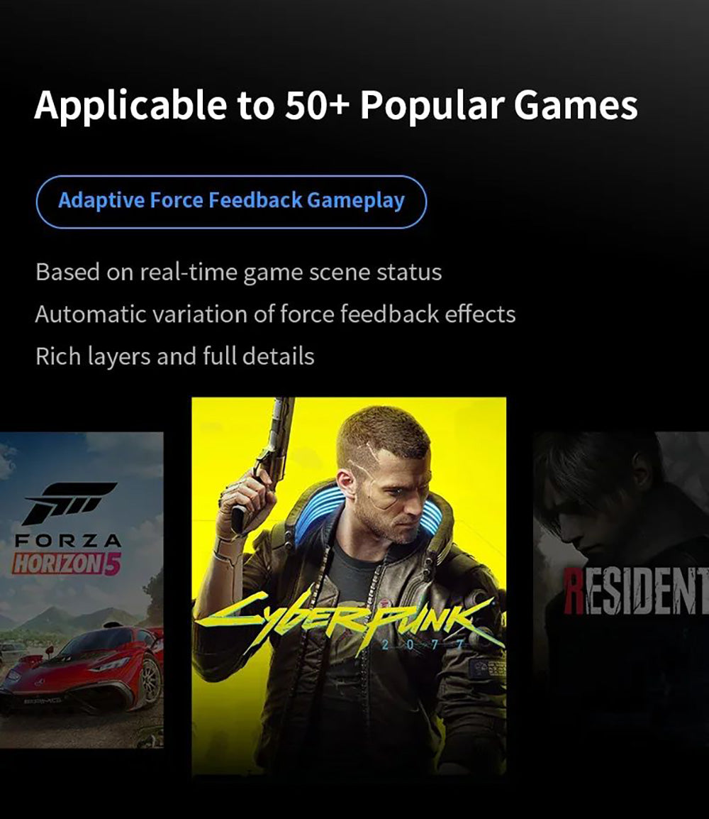 Herný ovládač Flydigi APEX 4, spúšť s haptickou spätnou väzbou, na silu nastaviteľná kovová páka, frekvencia skenovania 1000 Hz, LCD displej, kompatibilný s PC, NS, TV, Android a notebookom.