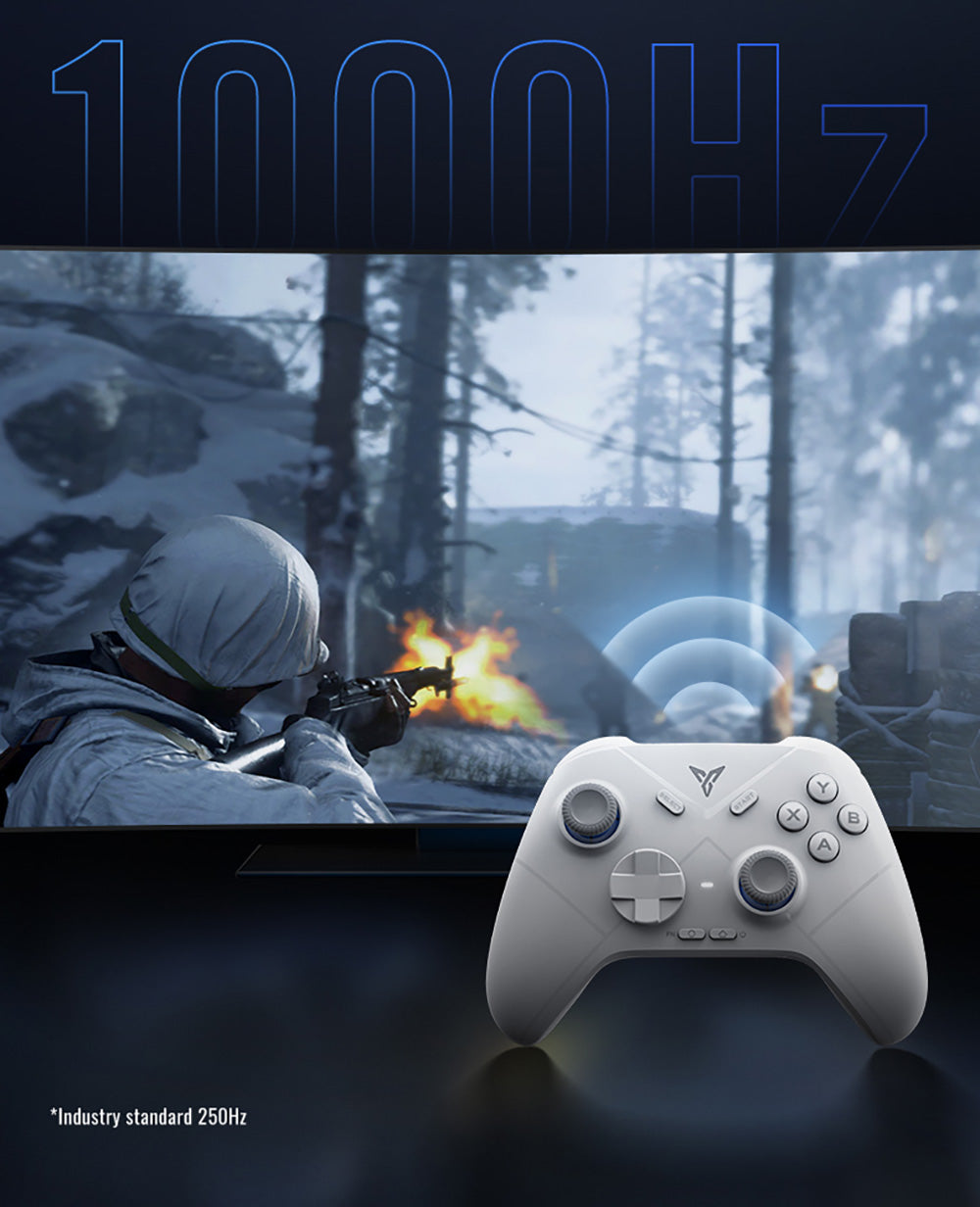 Herný ovládač Flydigi Direwolf 3, spúšť s Hallovým efektom, frekvencia obnovy 1000 Hz, kompatibilný s PC / Switch / Apple / Android