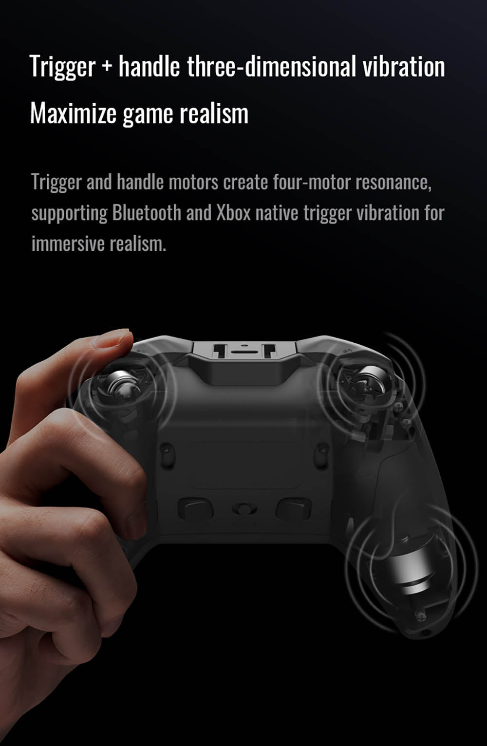 Herný ovládač Flydigi Vader 4 Pro, páková páka s nastavením odporu, spúšte Hall & Micro 2 v 1, frekvencia načítania 1000 Hz, kompatibilný s PC, NS, TV, Android a notebookom.