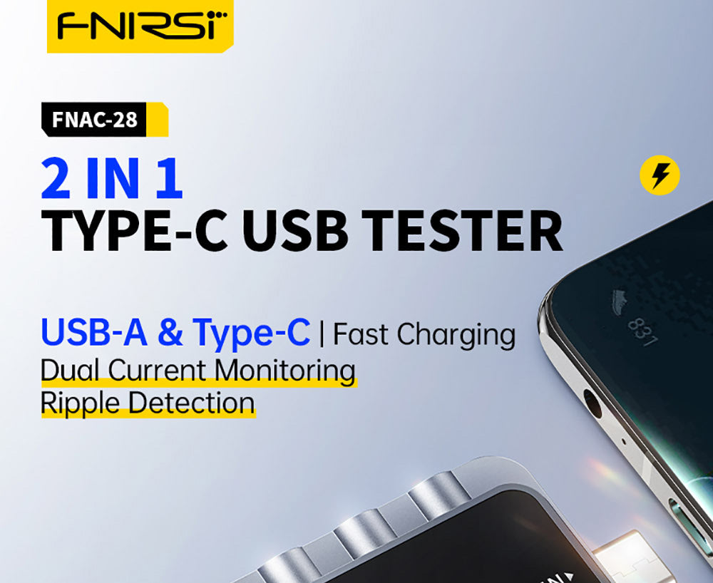 FNIRSI FNAC-28 2v1 Tester USB typu C