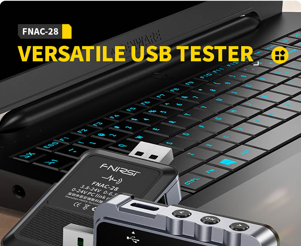 FNIRSI FNAC-28 2v1 Tester USB typu C