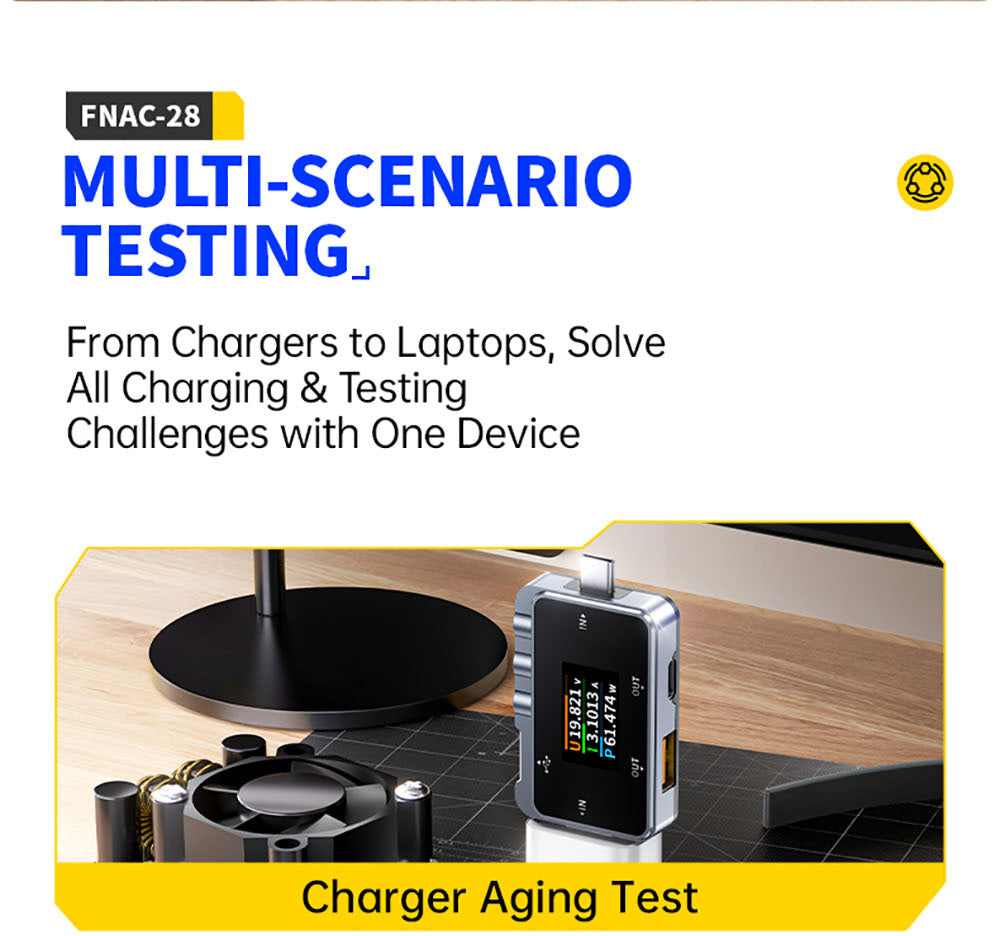 FNIRSI FNAC-28 2v1 Tester USB typu C