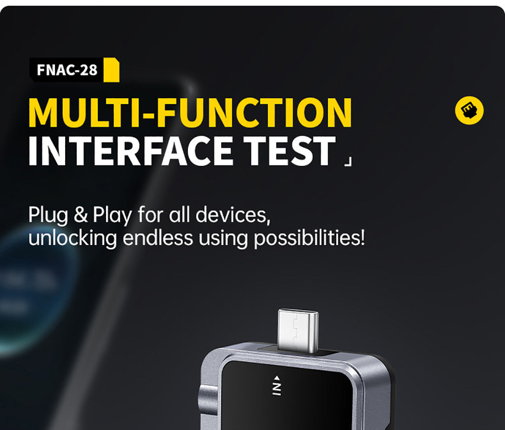 FNIRSI FNAC-28 2v1 Tester USB typu C