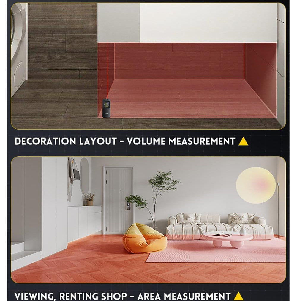 FNIRSI IR40 Inteligentný laserový diaľkomer, digitálny merač vzdialenosti, dosah merania 40 m, 360° gravitačný senzor, pripojenie cez aplikáciu, batéria 400 mAh – šedá