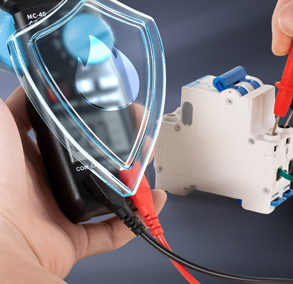 Digitálny ampérmeter FNIRSI MC40, 6000 meracích jednotiek True RMS, automatický rozsah, meranie prúdu do 600 A