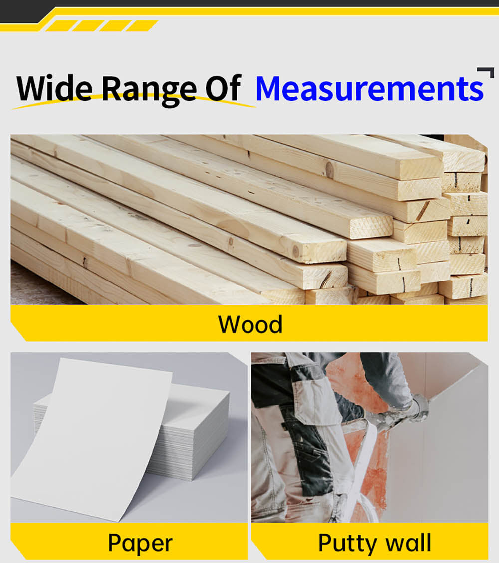 FNIRSI WMT-10 Bezdotykový vlhkoměr, 2,4-palcový displej, hĺbka merania 17 mm