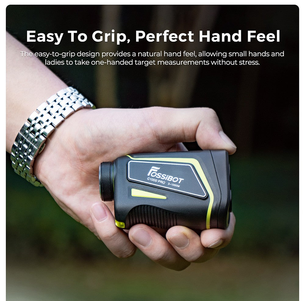 FOSSiBOT C1000 Pro Golf Rangefinder, zelený a červený OLED displej, meracia rýchlosť 0,06 s, merací rozsah 1000 m, vodotesnosť IP54