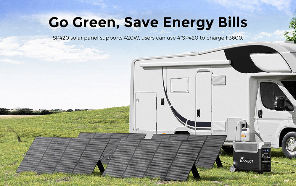 Prenosná elektráreň FOSSiBOT F3600, 3840Wh solárny generátor LiFePO4, 3300W AC výstup, 2000W maximálne solárne nabíjanie, úplné nabitie za 1,8 hodiny, 15 výstupných portov, LCD obrazovka, odnímateľná svietilna, 3W LED svetlo, s kolieskami