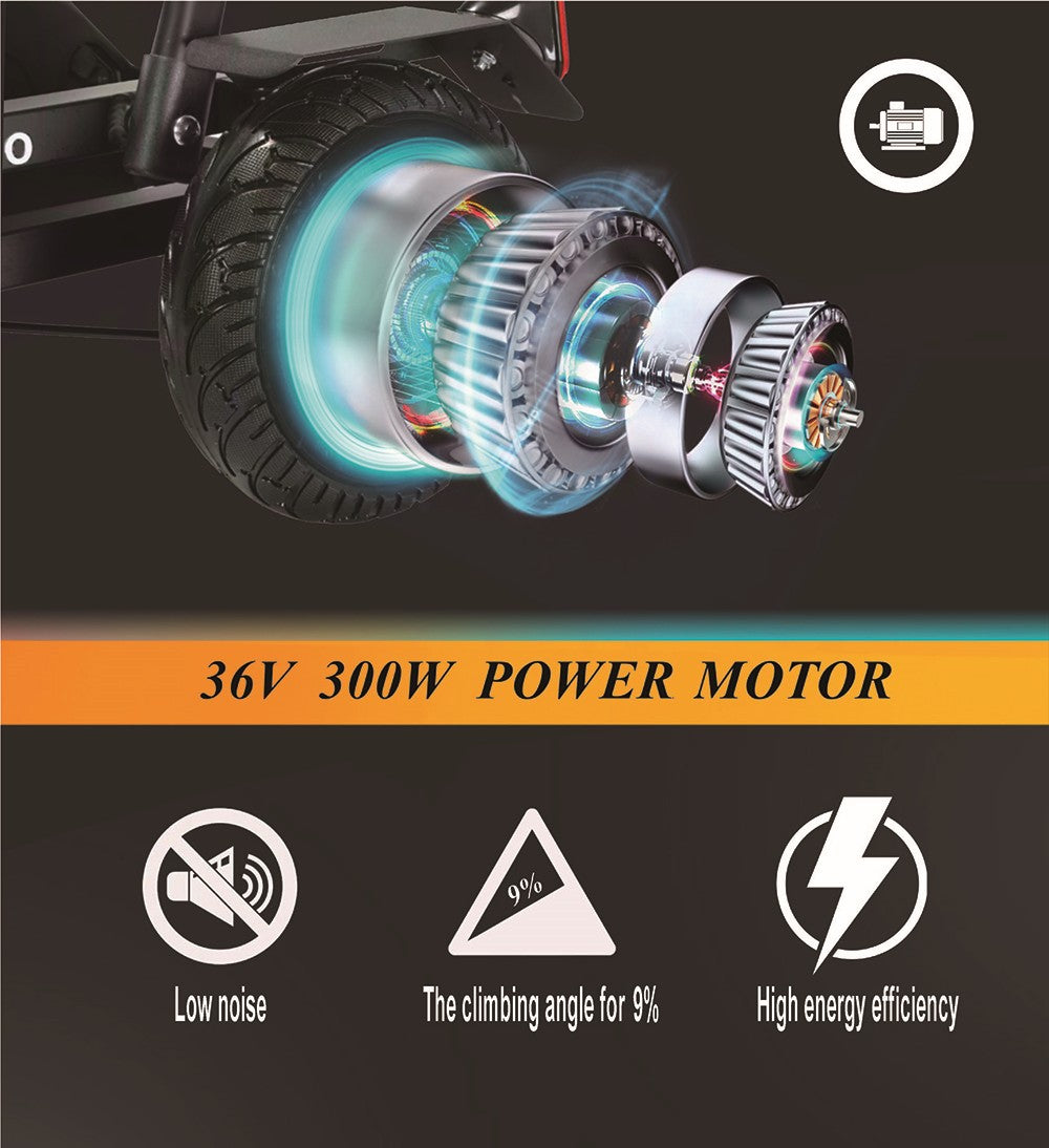Štvorkolkový elektrický skúter Freejoyer F7 Pro s posedením, 300W motor, 36V 13AH batéria, max. rýchlosť 15 km/h, max. dojazd 35 km - čierna