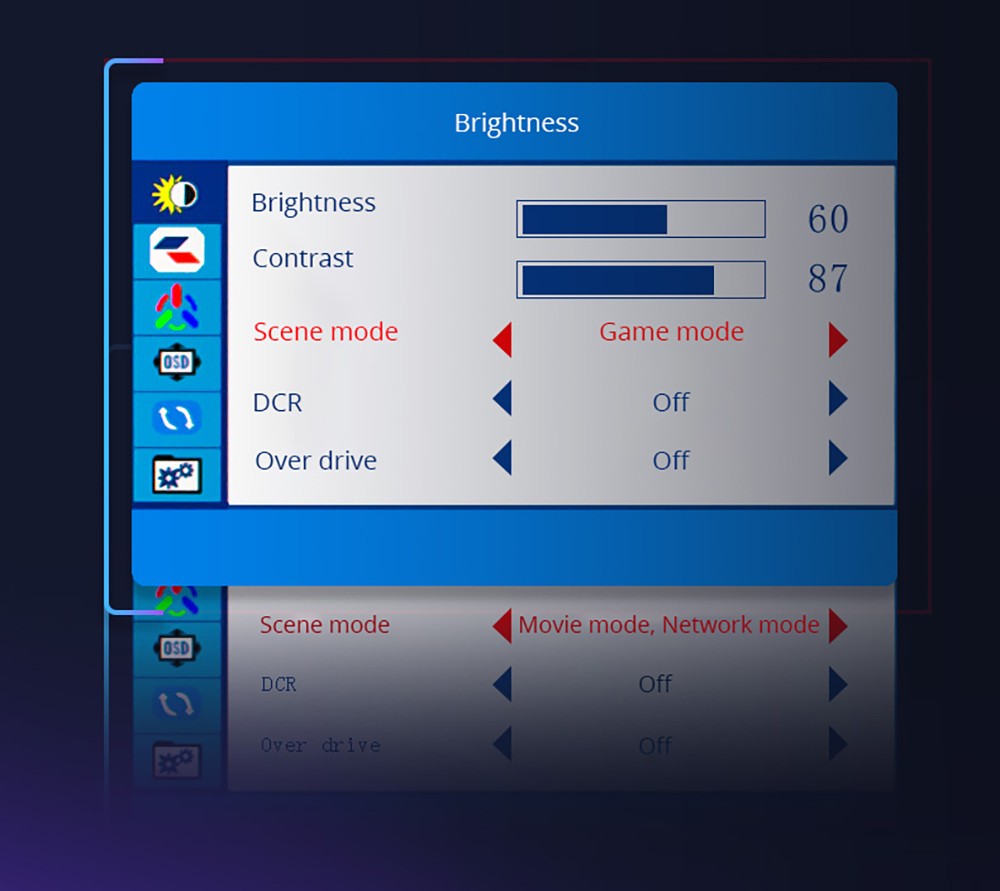 Herný monitor FYHXele FY24FMC-W, 24 palcový 1080P FHD 16:9 VA displej, obnovovacia frekvencia 75 Hz, 2800R MVA panel, doba odezvy 2 ms, 99 % sRGB, nastaviteľný sklon, biela farba