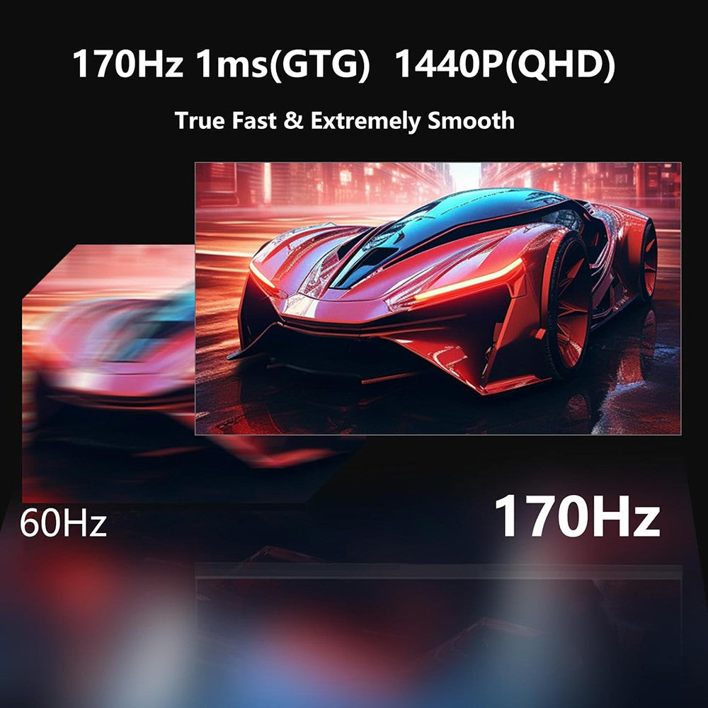 Monitor FYHXele FY27QHM2, 27 palcov, 2560*1440 QHD 16:9 IPS displej, obnovovacia frekvencia 170 Hz, doba odezvy 1 ms GTG, 100 % sRGB, kontrast 1000:1, FreeSync, 1*DP 1.4, 2*HDMI 2.0, 1*USB 2.0, 1*Audio, nastavenie sklonu a VESA uchytenie.