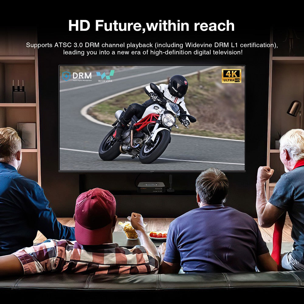 GTMEDIA HDTV Converter X1 TV Box, Android 11, ATSC 3.0 DRM, DVR nahrávanie, 4K HDR, integrovaný Miracast, 2GB RAM 32GB ROM, Bluetooth 5.0, 2.4G/5G WiFi - US zástrčka