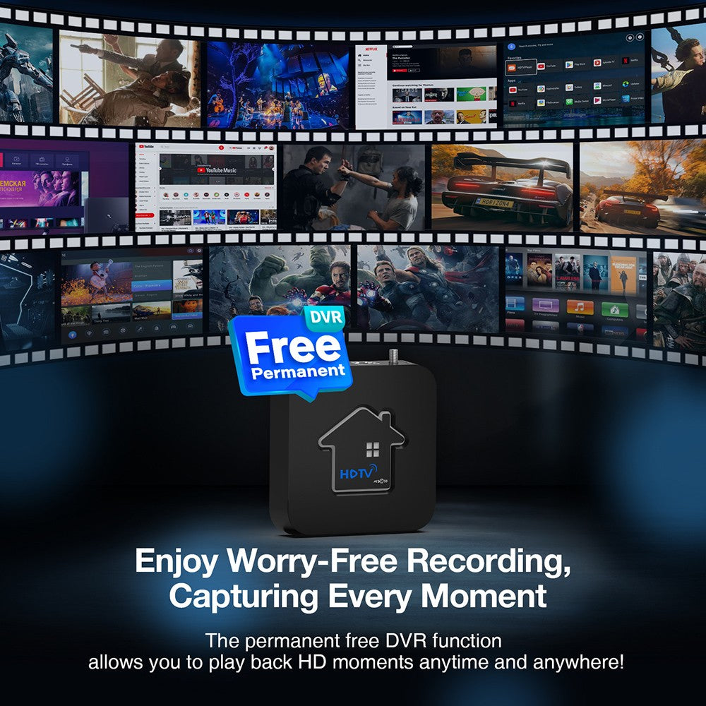 GTMEDIA HDTV Converter X1 TV Box, Android 11, ATSC 3.0 DRM, DVR nahrávanie, 4K HDR, integrovaný Miracast, 2GB RAM 32GB ROM, Bluetooth 5.0, 2.4G/5G WiFi - US zástrčka