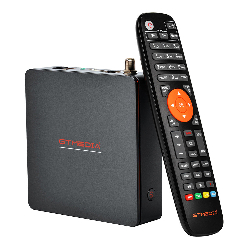 Satelitný prijímač GTMEDIA V9 Prime, DVB-S/S2/S2X, HEVC 10Bit, integrované 2.4G WiFi, podpora CA karty, automatické rolovací zobrazenie Biss - EU zástrčka