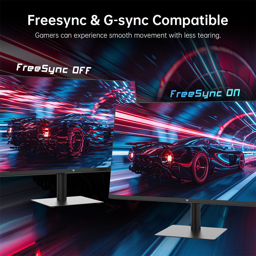 KTC H32T13 Gaming Monitor, 32 inch 2560*1440 16:9 IPS Screen, 100Hz Refresh Rate, FreeSync &amp; G-Sync, 1000:1 Contrast Ratio, Low Blue Light &amp; Flicker Free, 2*HDMI 2.0, 1*DP1.4, 1*Earphone Jack, VESA Mount
