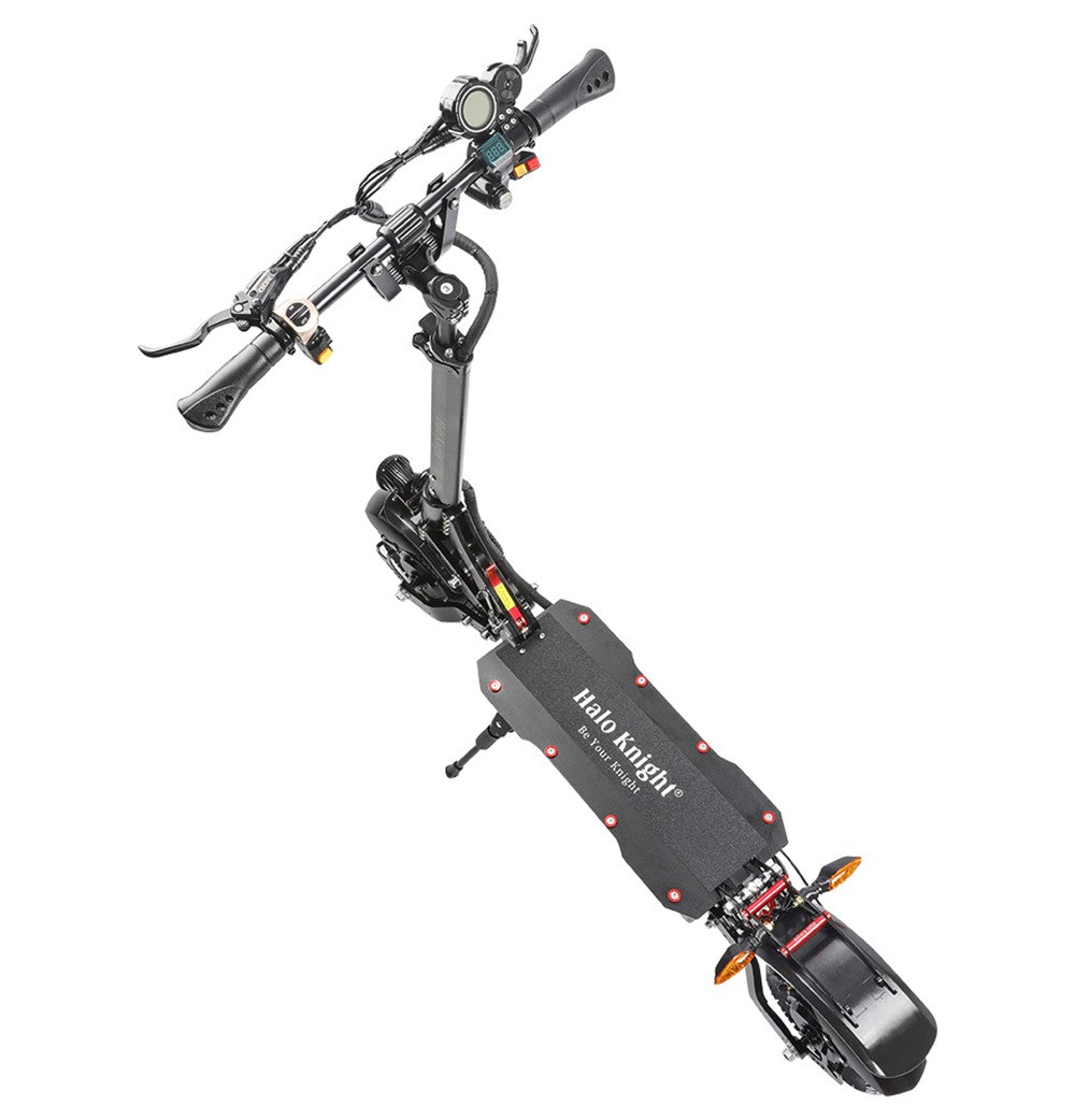 Elektromobilný skúter Halo Knight T108, 10-palcové cestné pneumatiky, motor 1000W*2, maximálna rýchlosť 65 km/h, batéria 52V 28,8Ah, maximálny dojazd 60 km.