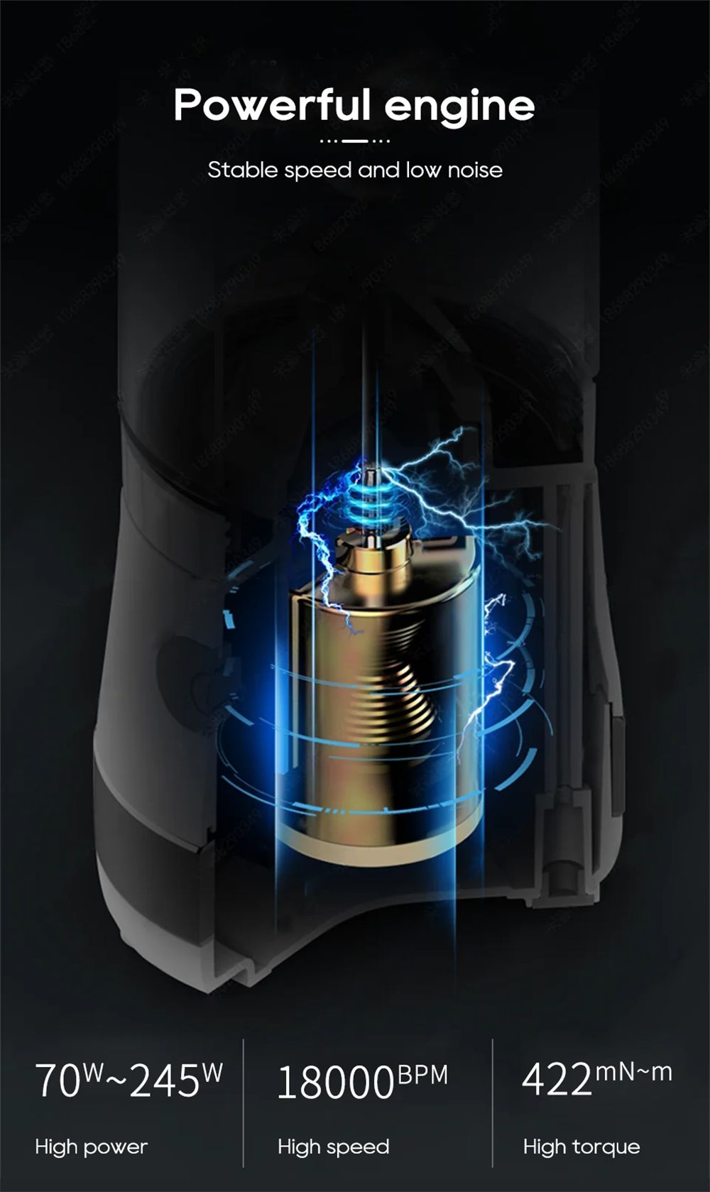 HiBREW G2 3v1 mlynček na kávu, 2000mAh dvojitý pohár, mixér na ovocie, odšťavňovač, mixér, drtič ľadu, na kempovanie alebo cesty