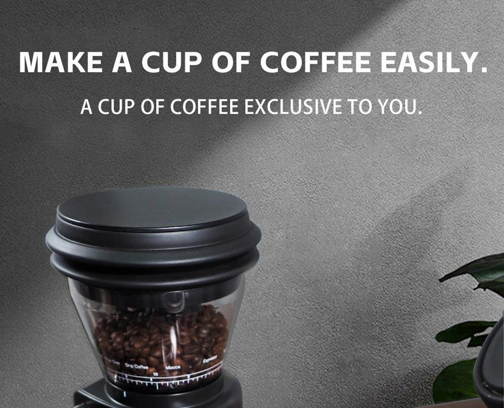 Elektrický mlynček na kávu HiBREW G3, 34 stupňová stupnica, nádoba na 210 g zrn, nádoba na 100 g mletého prášku, 48 mm kužeľové mlecí kamene, funkcia proti statickému náboju, manuálny/automatický režim