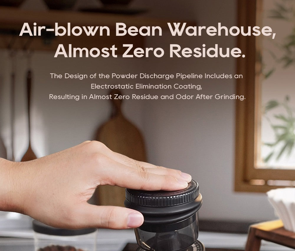 Elektrický mlynček na kávu HiBREW G5, 48mm kužeľové mlecí kamene, 36 stupňov nastavenia hrubosti mletia, vhodný na espresso/tureckú kávu/pour over/mocca/filtrami kávu