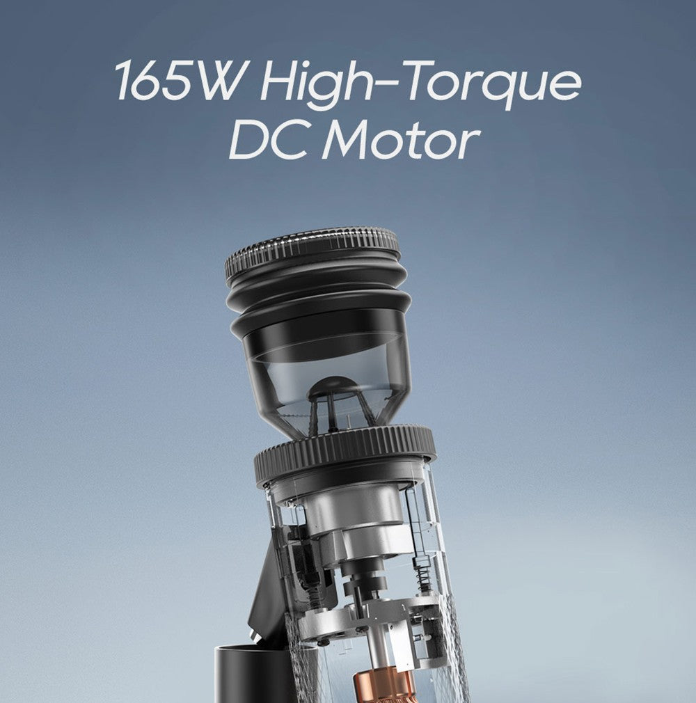 Elektrický mlynček na kávu HiBREW G5, 48mm kužeľové mlecí kamene, 36 stupňov nastavenia hrubosti mletia, vhodný na espresso/tureckú kávu/pour over/mocca/filtrami kávu