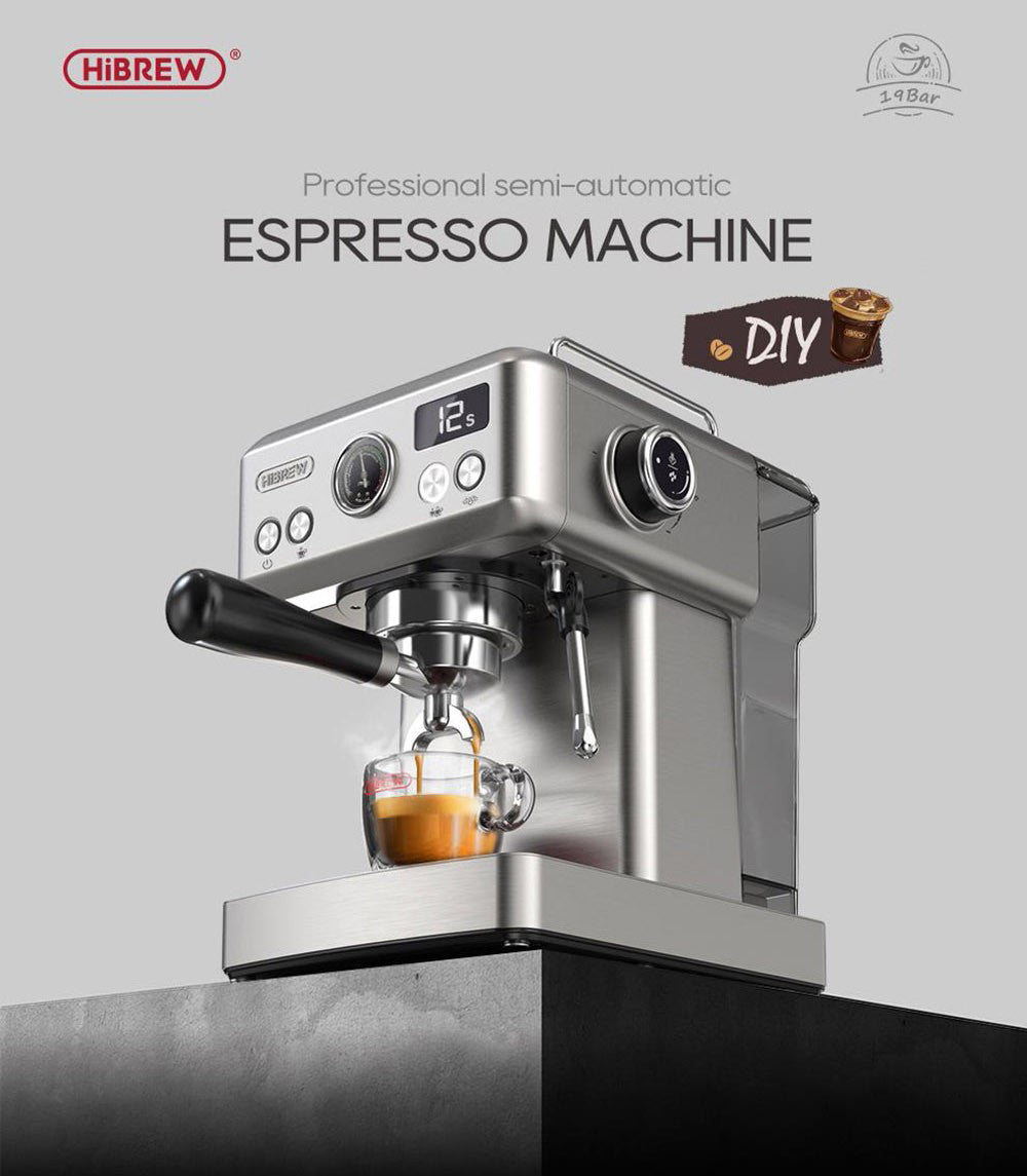 HiBREW H10A poloprofesionálny automatický kávovar na espresso, 19 bar, výrobník studeného/teplého kávového nápoja