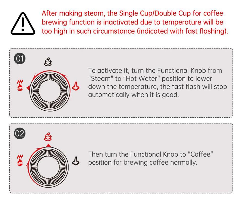HiBREW H11 1450W kávovar, 19 barový polautomatický espresso stroj, 1,1 l nádrž na vodu, dvojité použitie ESE POD a práškového kávového nápoja, horúca voda