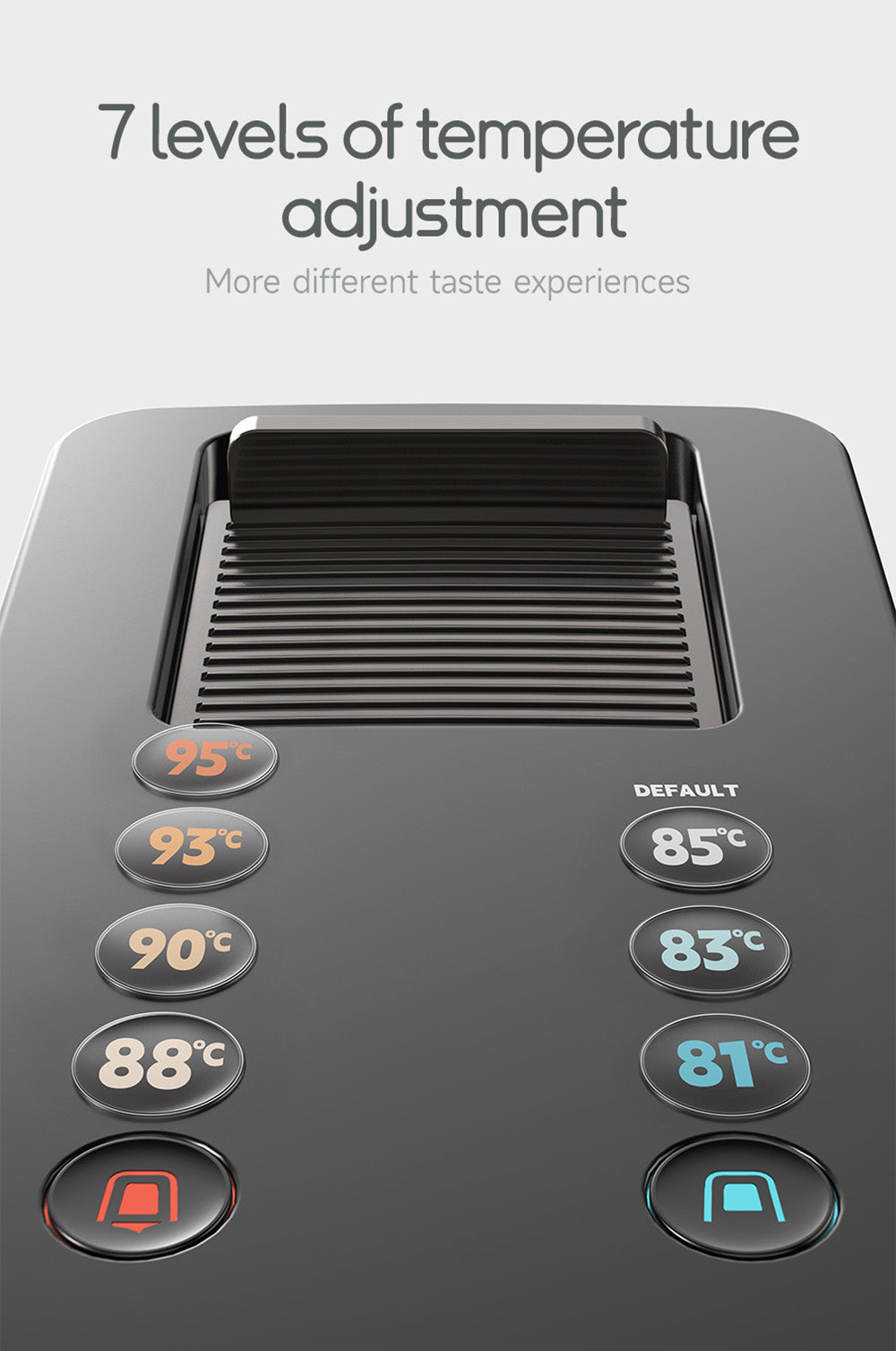 Kávovar HiBREW H15 na kapsle NES, 20 bar vysokého tlaku, odnímateľná nádobka na mlieko, nastaviteľná teplota a objem.