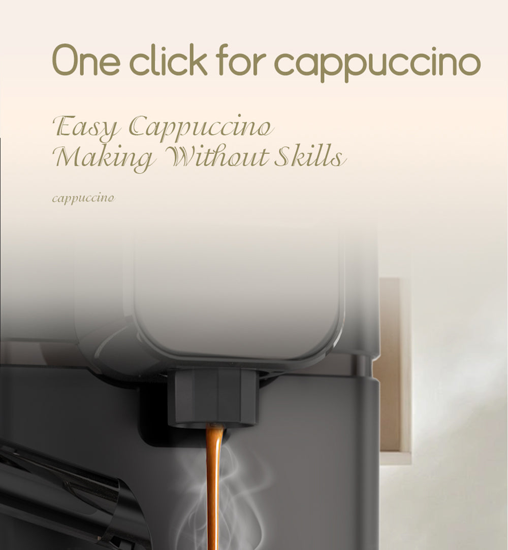 Kávovar HiBREW H15 na kapsule NES, 20 bar vysokého tlaku, odnímateľná nádobka na mlieko, nastaviteľná teplota a objem.