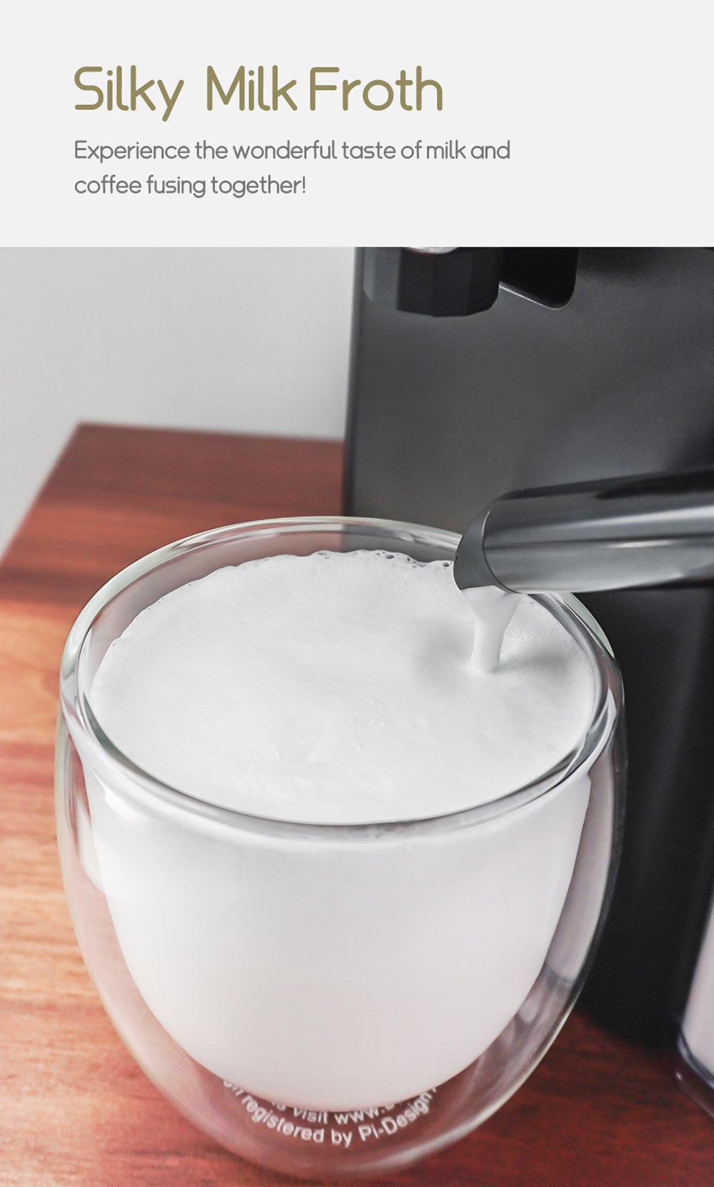 Kávovar HiBREW H15 na kapsle NES, 20 bar vysokého tlaku, odnímateľná nádobka na mlieko, nastaviteľná teplota a objem.