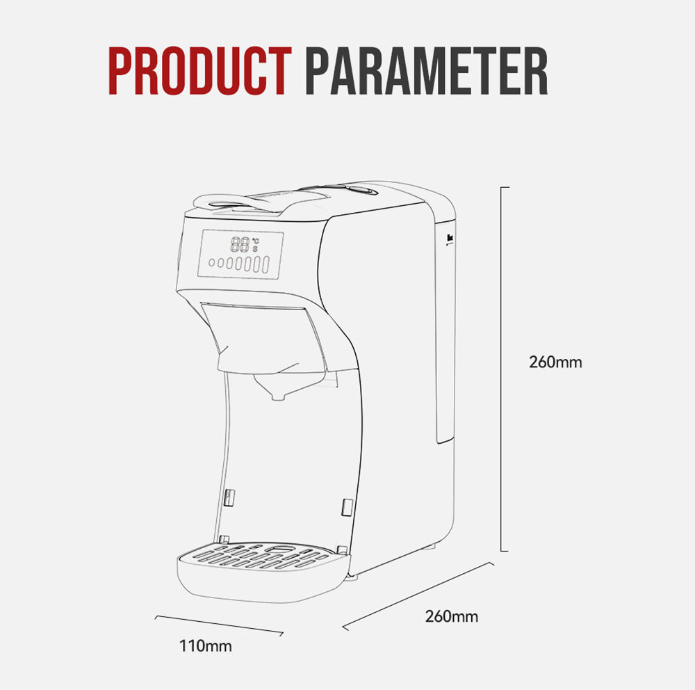 Kávovar HiBREW H1B 5 v 1 na kapsle, 600 ml nádrž na vodu, extrakčný tlak 19 bar, režim studený/teplý, LED indikátor, pre Kcup*/Nes*/DG*/Espresso prášok, béžová