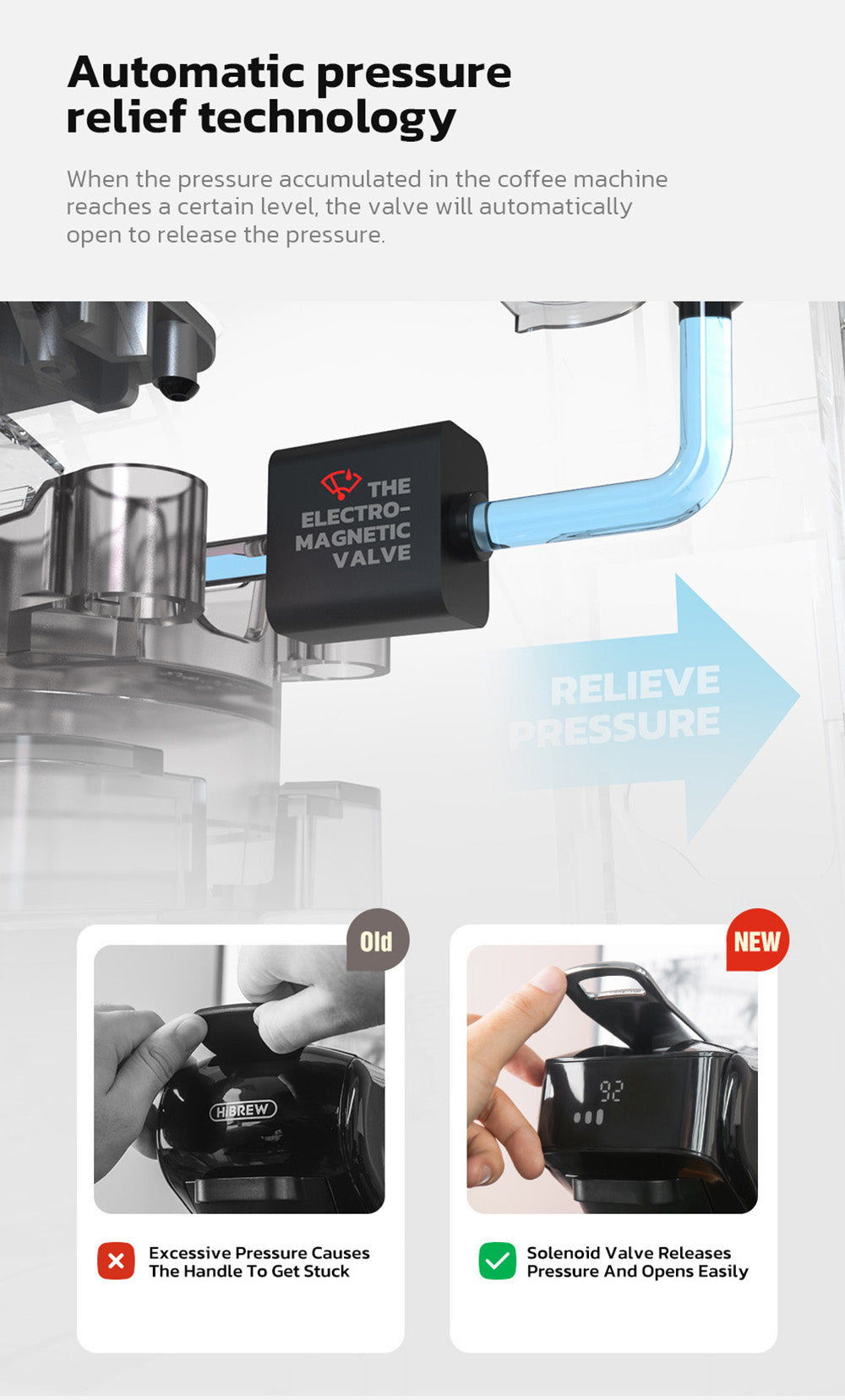 Kávovar HiBREW H1B 5 v 1 na kapsle, 600 ml nádrž na vodu, extrakčný tlak 19 bar, režim studený/teplý, LED indikátor, pre kapsle Kcup*/Nes*/DG*/Espresso prášok, béžová