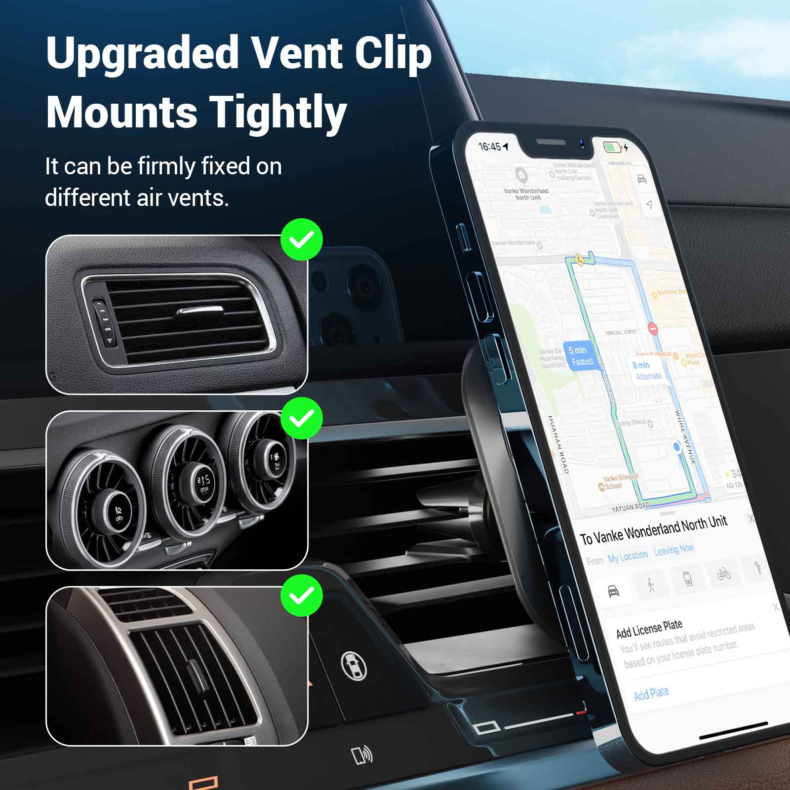 Magnetická bezdrôtová nabíjačka do auta Hinovo MC1-2 s výkonom 15 W