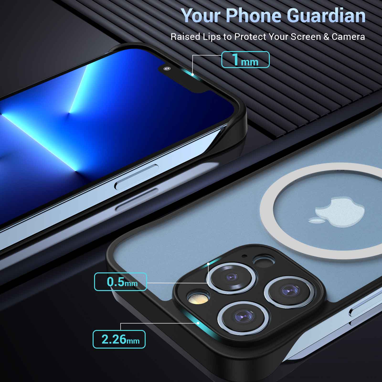 Magnetické ochranné pouzdro HINOVO MPC1-IP13P pre mobilný telefón iPhone 13 Pro