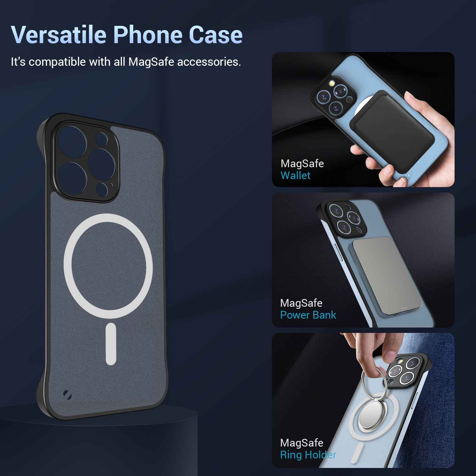 HINOVO MPC1-ip13pm Magnetické ochranné puzdro pre mobilný telefón iPhone 13 Pro Max