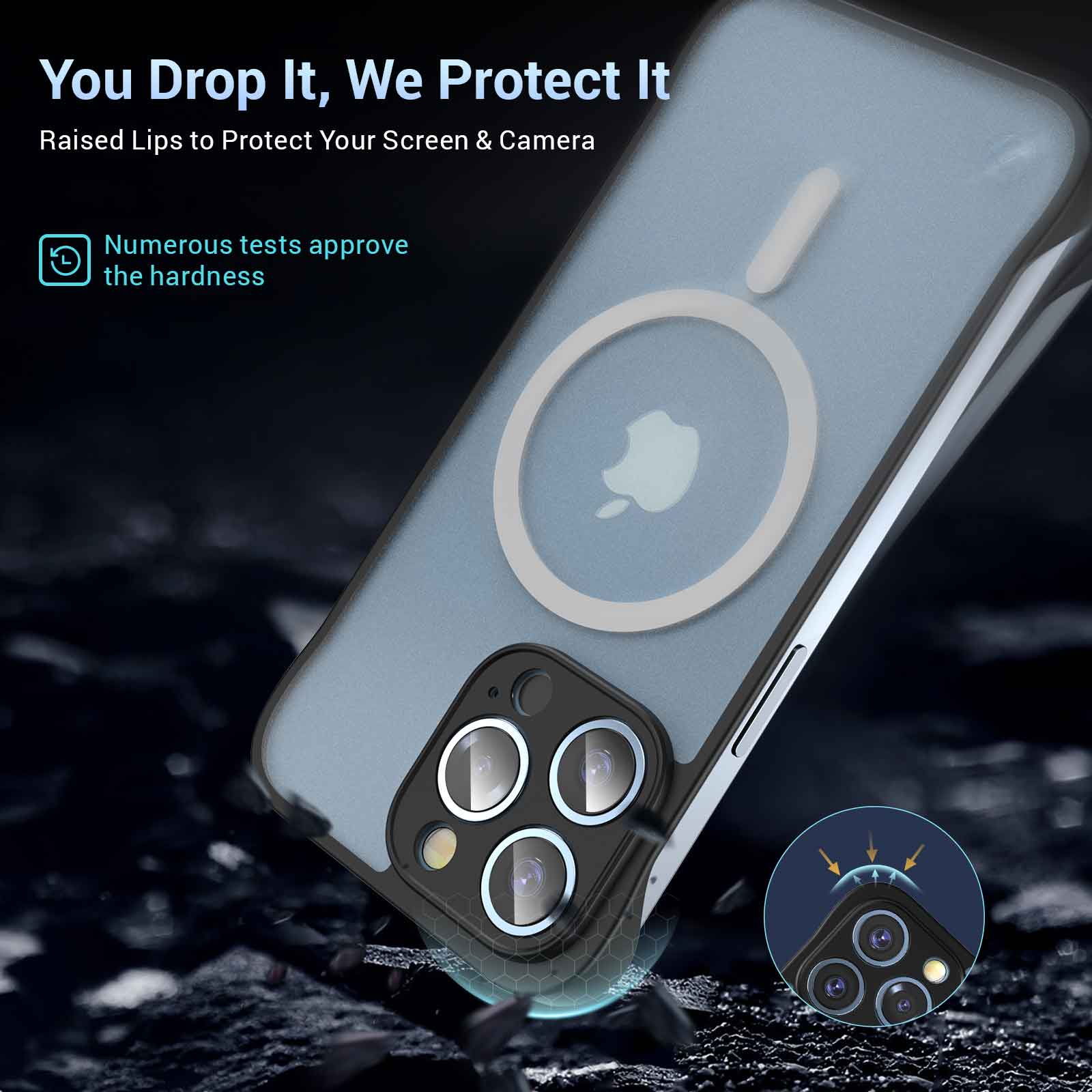 HINOVO MPC1-ip13pm Magnetické ochranné puzdro pre mobilný telefón iPhone 13 Pro Max